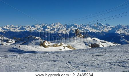 Stunning view from the Diablerets glacier ski area.