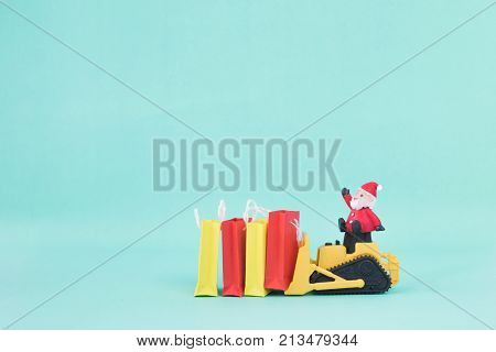 Christmas Shopping Idea Concept Background.