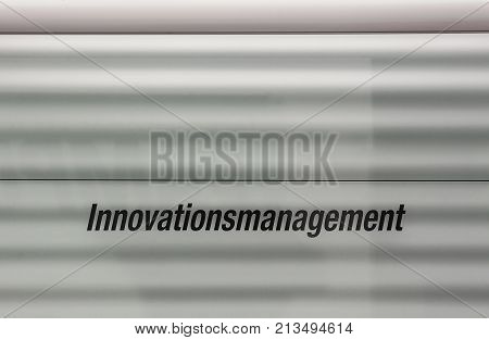 Commercial Text Printed On Glass