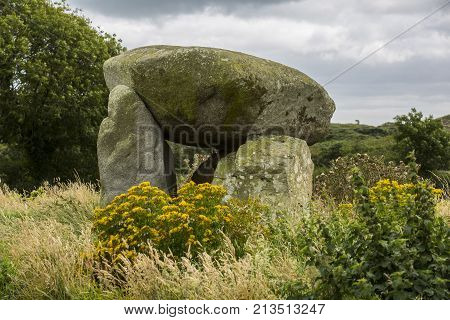 Slidderyford Dolmen is a tripod dolmen in north Ireland around 5000 years of age