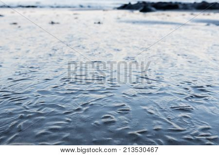 Close Up Of Wrinkles In Sandy Surface