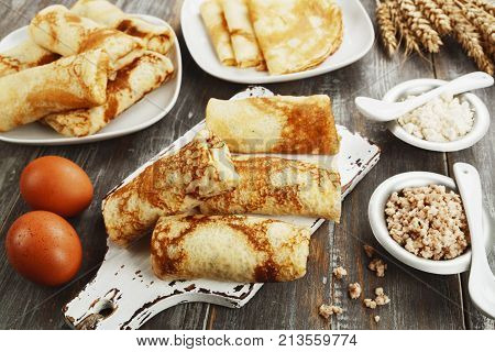 Homemade  Stuffed сrepes