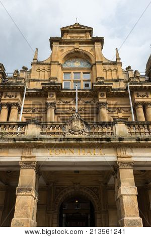Leamington Town Hall, The Parade, Royal Leamington Spa, Warwickshire, UK Europe September 2017
