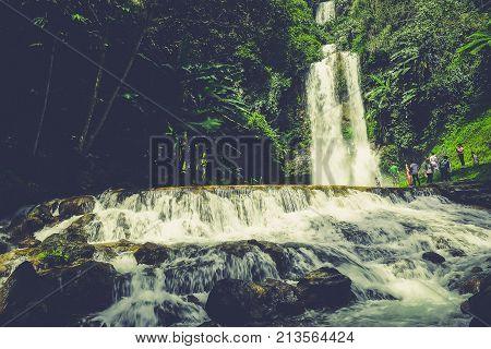 Dambri and Satara Waterfall in Lam Dong, Bao Loc, Vietnam
