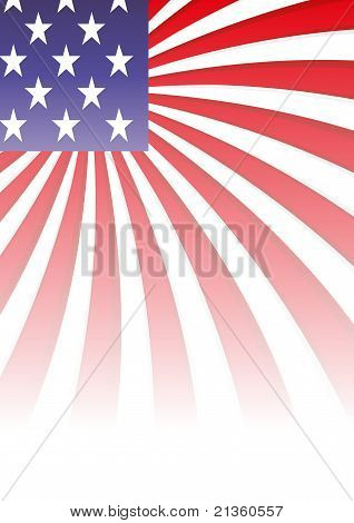 Pozadí s prvky vlajky USA