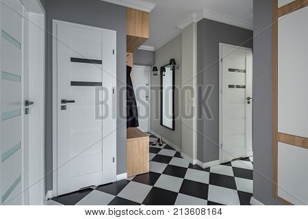Home With Chess Floor Tiling