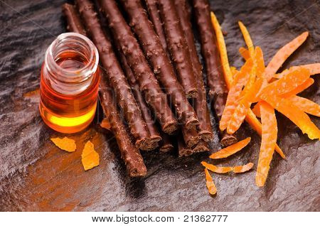 Chokolade Sticks med Orange