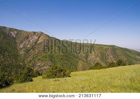 beautiful mountains in Kazakhstan. nature . In the park in nature