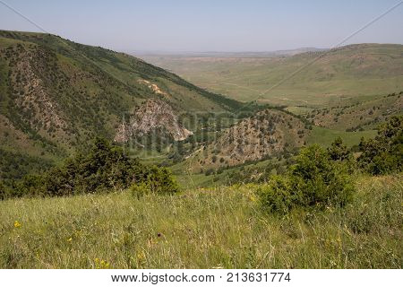 beautiful nature. Mountains in Kazakhstan . In the park in nature