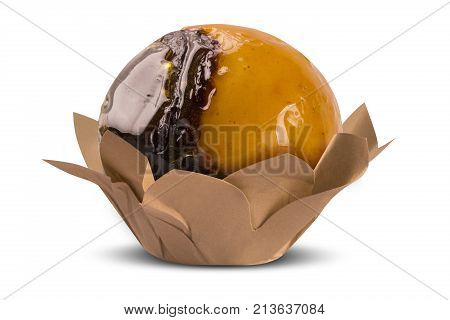 Traditional Brazilian Sweet Isolated On White Background. Olho De Sogra.