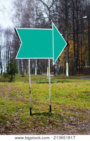The Pointer Sign In A Natural Area