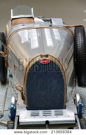 Prague, Czech Republic - November 10: Bugatti Type 51 Premier Racing Car From 1931 Stands In Nationa