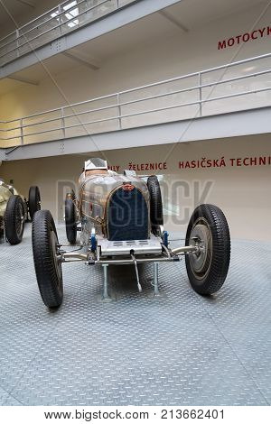 Prague, Czech Republic - November 10: Bugatti Type 51 Premier Racing Car From 1931 Stands In Nationa