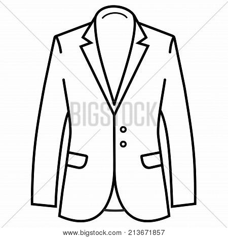 Casual Jacket	Apparel Classic Clothing Coat Outline Wear