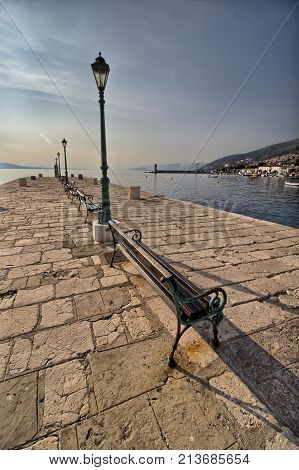 Panorama on Senj seaside - Istria - Croatia