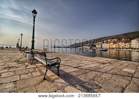 Panorama on Senj seaside - Istria - Croatia