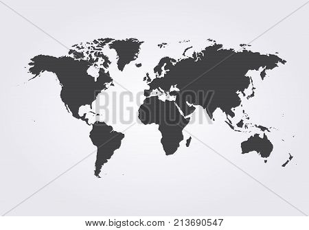 World Map Vector Globe Template For Website, Design, Cover, Annual Reports