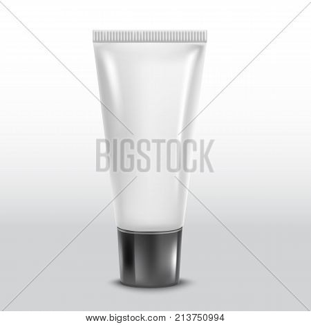 Realistic tube. For cosmetics, ointments, cream tooth paste glue Vectorelements