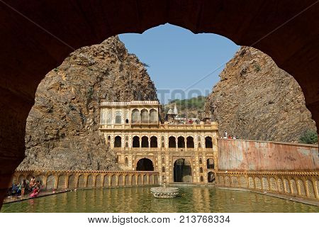 Galtaji (khole Ke Hanuman Ji), An Ancient Hindu Pilgrimage Site, About 10 Km Away From Jaipur