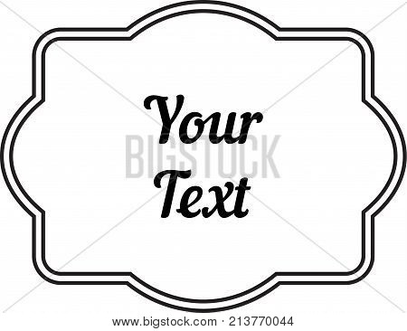 Vintage decorative frame labels for text and photos 2018