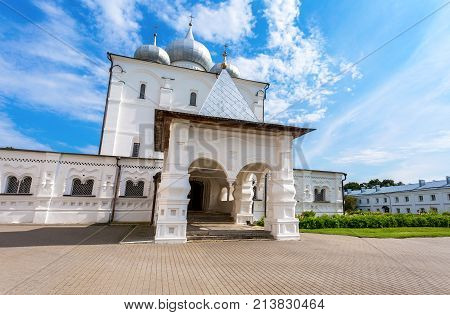 Khutyn Monastery of Saviour's Transfiguration and of St. Varlaam near Veliky Novgorod Russia