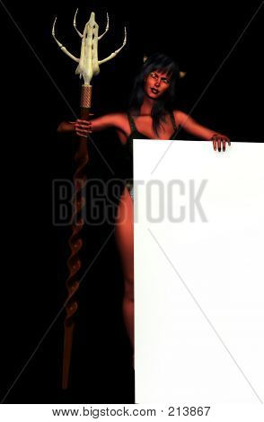 Diable femme avec Signblack