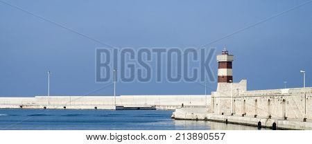 South Italy: lighthouse of the city of Monopoli