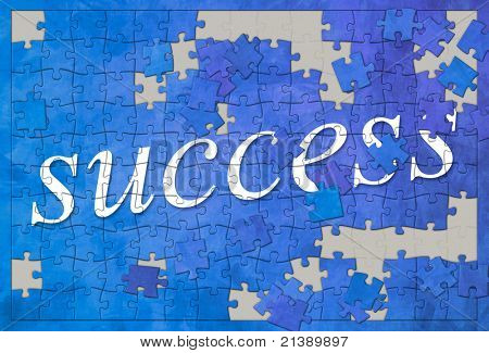 An image of a jigsaw puzzle success