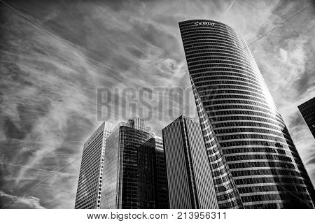Skyscraper, Edf Tower Building Of Steel Cladding And Glass Windows