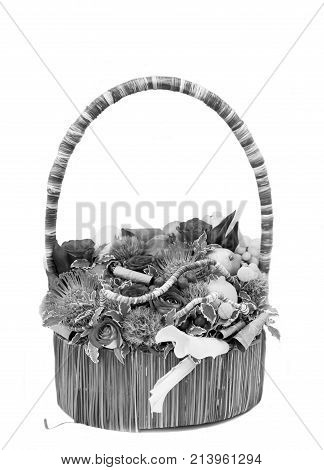 Seasonal Flower And Fruit Bouquet