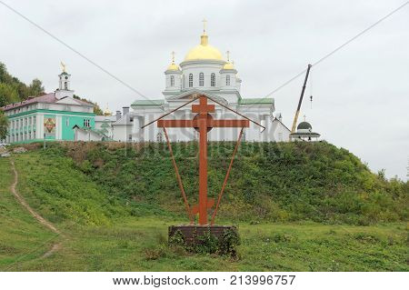 Nizhny Novgorod, Russia. - October 03.2017. Orthodox Church Alekseevskaya Church In The Annunciation