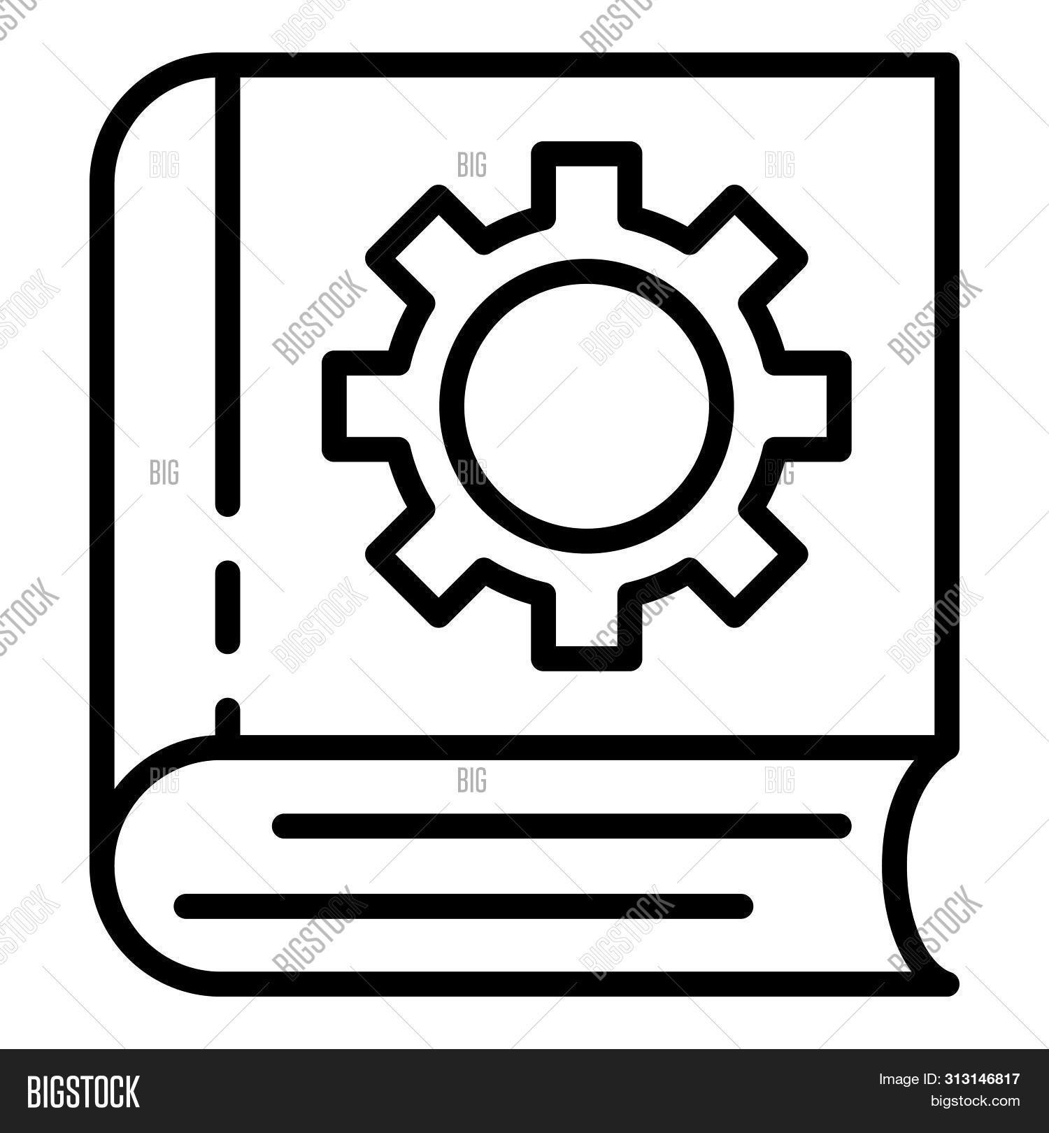 User Manual Book Gear Image Photo Free Trial Bigstock