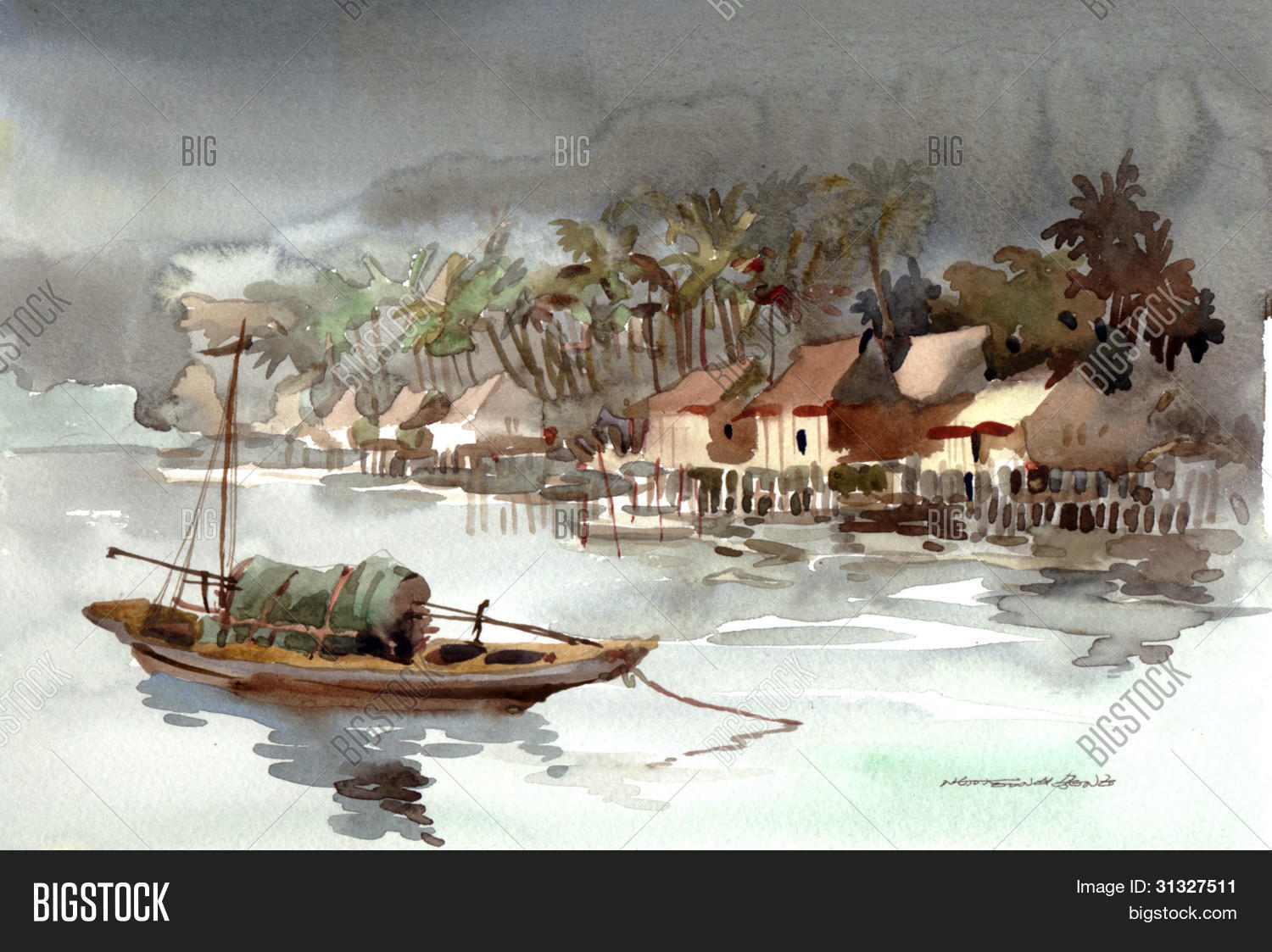 Fishing Village Image & Photo (Free Trial) Bigstock