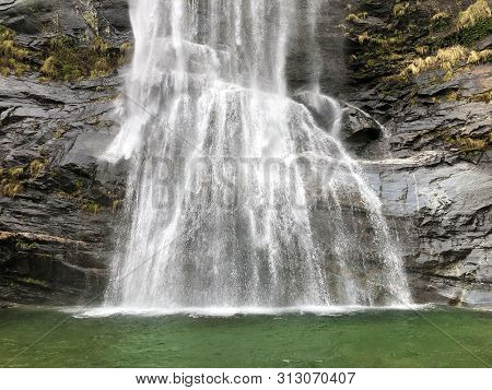 Waterfall Grande Or Cascata Di Bignasco Or Cascata Grande, Bignasco (the Maggia Valley Or Valle Magg