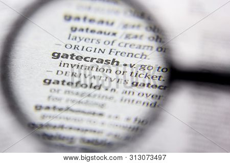Word Or Phrase Gatecrash In A Dictionary