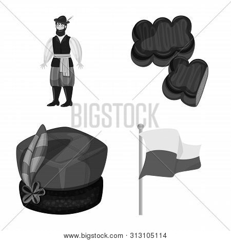 Vector Illustration Of National And Culture Symbol. Set Of National And Tour Stock Vector Illustrati
