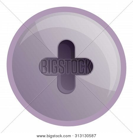 Torx Metal Screw Head Icon. Cartoon Of Torx Metal Screw Head Icon For Web Design Isolated On White B