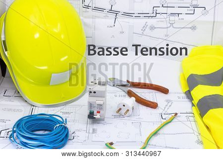 Low Voltage Graphic Resource With Home Plan Safety Equipment And Electrical Equipment For Low Voltag