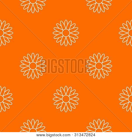 Honey Flower Pattern Vector Orange For Any Web Design Best