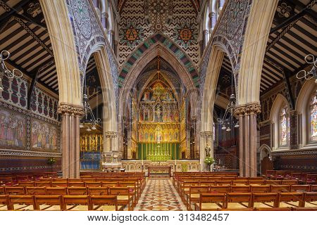 London, United Kingdom, 18th July 2019, Interior Of All Saints Church On Margaret Street