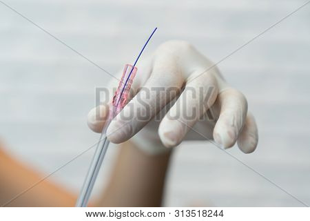 Pdo Thread ,thread Lifting. Aesthetic Beauty Anti Aging, Face Lifting Surgery.