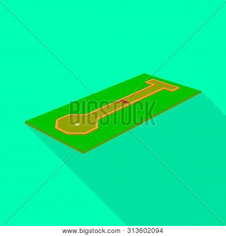 Vector Illustration Of Golf And Mini Icon. Set Of Golf And Field Stock Symbol For Web.