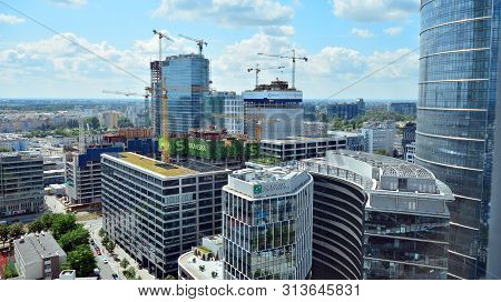 Warsaw, Poland. 26 July 2019. Construction Of The Warsaw Hub. The Warsaw Hub Will Comprise 75,000 Sq