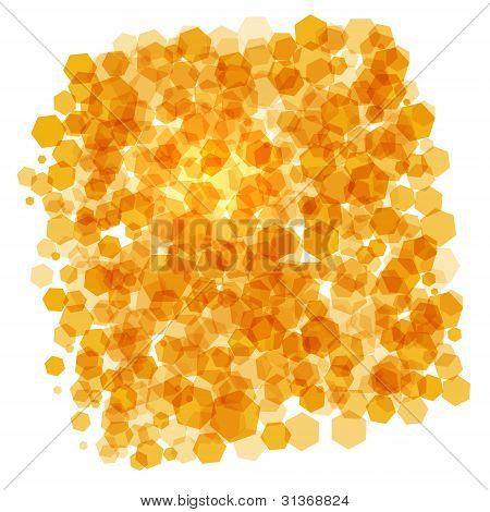 Fond de cristaux orange