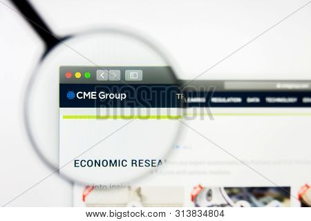 Richmond, Virginia, Usa - 27 July 2019: Illustrative Editorial Of Cme Group Inc Website Homepage. Cm