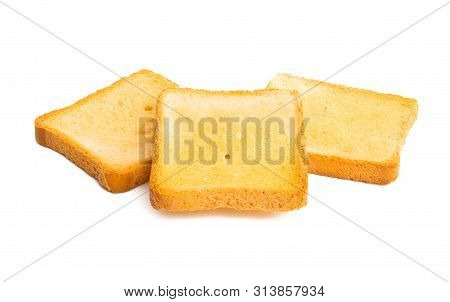 Rusk  Snack Lunch Rusk Isolated On White Background
