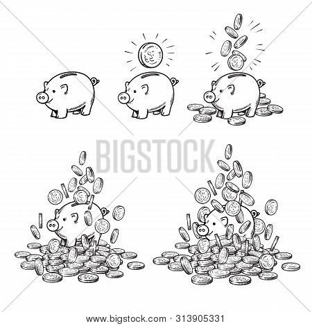 Cartoon Piggy Bank Vector Photo Free Trial Bigstock Polish your personal project or design with these money cartoon transparent png images, make it even more personalized and more attractive. bigstock
