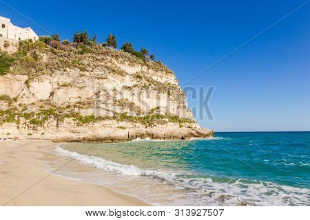Former 4th Century Monastery On Top Of The Sanctuary Of Santa Maria Island - Tropea, Calabria, Italy