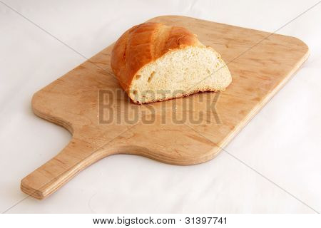 White bread on the board
