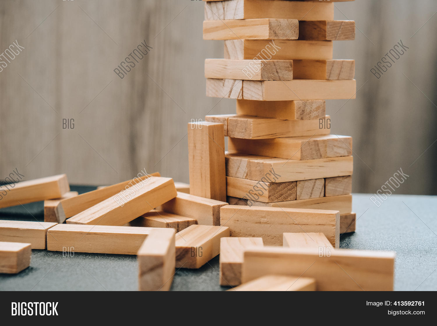 Building Wooden Blocks Image Photo Free Trial Bigstock